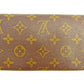 LOUIS VUITTON Long Wallet Purse M61724 PVCx leather Brown Former Pochette Porte Monnaie Credit
