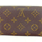 LOUIS VUITTON Long Wallet Purse M61730 Brown Portonebi Tresol
