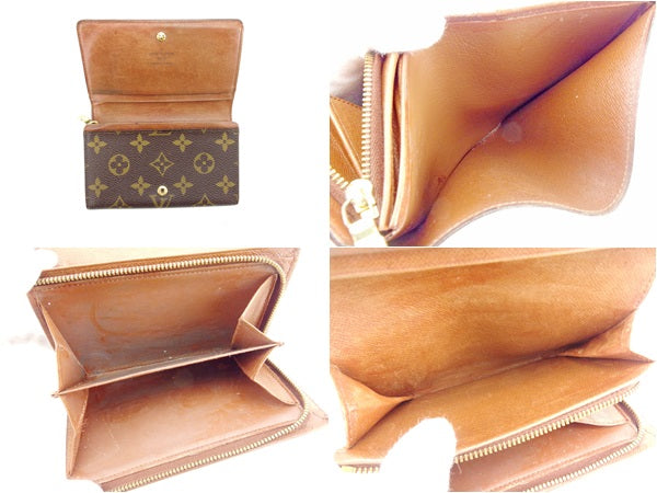 LOUIS VUITTON Long Wallet Purse M61730 Brown Portonebi Tresol