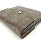 LOUIS VUITTON Bifold Wallet M61660 Brown Bolt Monevier (old type)