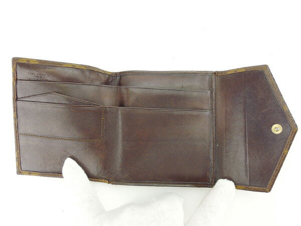 LOUIS VUITTON Bifold Wallet M61660 Brown Bolt Monevier (old type)