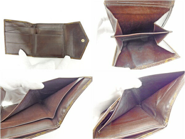 LOUIS VUITTON Bifold Wallet M61660 Brown Bolt Monevier (old type)