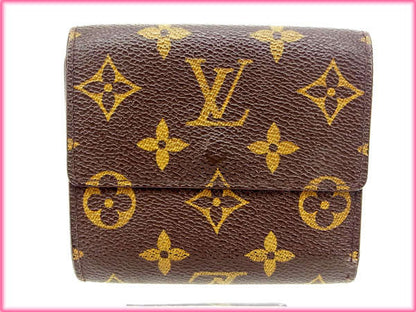 LOUIS VUITTON Bifold Wallet M61652 Brown Porte Monnaie Billets Cartes Credit