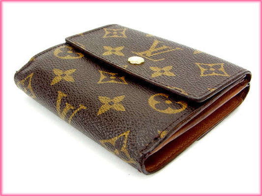 LOUIS VUITTON Bifold Wallet M61652 Brown Porte Monnaie Billets Cartes Credit