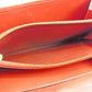 LOUIS VUITTON Long Wallet Purse M63577 Red Pochette Porto MonÃ©credi