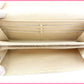 LOUIS VUITTON Long Wallet Purse M6516J white Portefeuille Sara