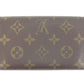 LOUIS VUITTON Long Wallet Purse M61730 Brown Portonebi Tresol