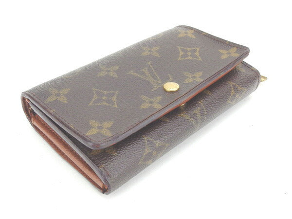 LOUIS VUITTON Long Wallet Purse M61730 Brown Portonebi Tresol