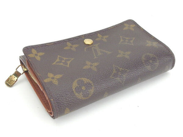 LOUIS VUITTON Long Wallet Purse M61730 Brown Portonebi Tresol