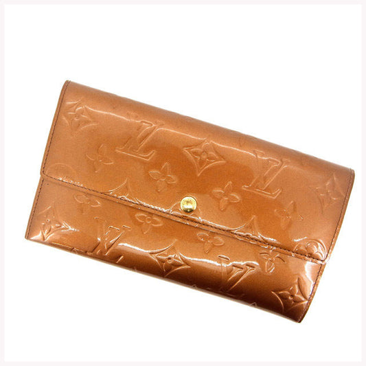 LOUIS VUITTON Long Wallet Purse M91174 Brown /Pochette Porte Monnaie Credit