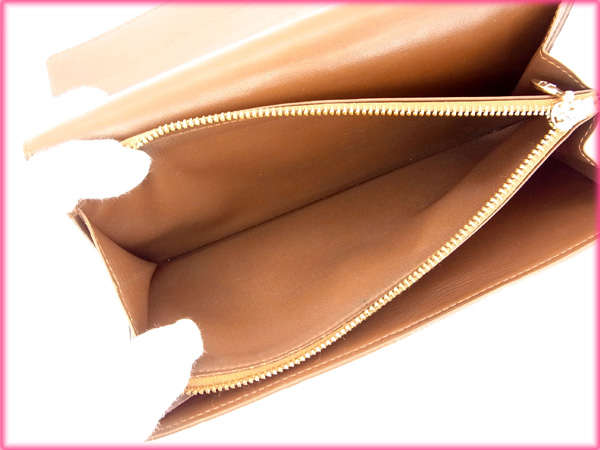 LOUIS VUITTON Long Wallet Purse M91174 Brown /Pochette Porte Monnaie Credit