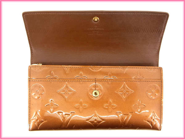 LOUIS VUITTON Long Wallet Purse M91174 Brown /Pochette Porte Monnaie Credit