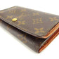 LOUIS VUITTON Long Wallet Purse M61730 Brown Portonebi Tresol