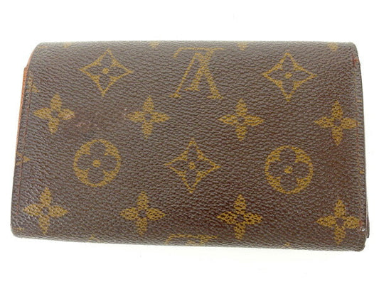 LOUIS VUITTON Long Wallet Purse M61730 Brown Portonebi Tresol