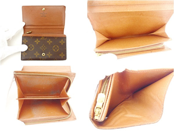 LOUIS VUITTON Long Wallet Purse M61730 Brown Portonebi Tresol