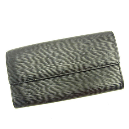LOUIS VUITTON Long Wallet Purse M63592 black Pochette Porto MonÃ©credi