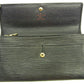 LOUIS VUITTON Long Wallet Purse M63592 black Pochette Porto MonÃ©credi