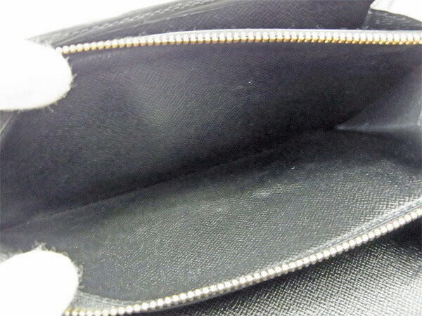 LOUIS VUITTON Long Wallet Purse M63592 black Pochette Porto MonÃ©credi