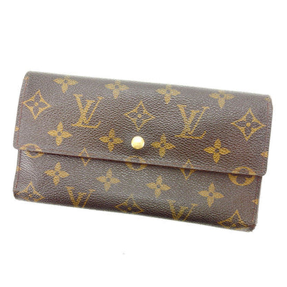 LOUIS VUITTON Tri-fold wallet M61215 Brown Porte Tresor International