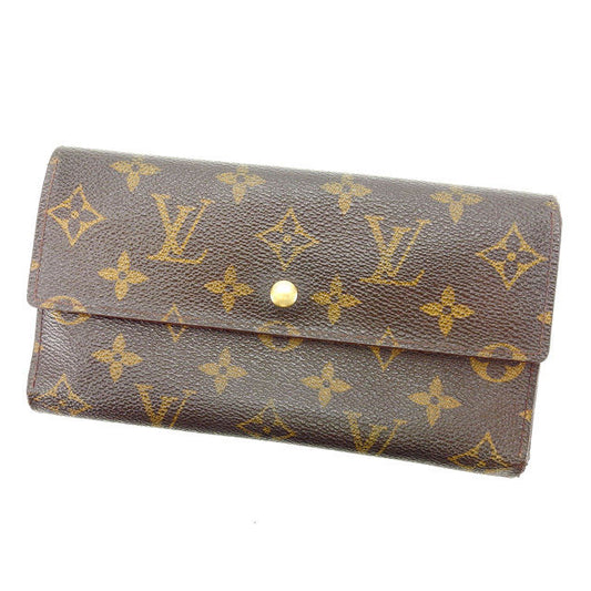 LOUIS VUITTON Tri-fold wallet M61215 Brown Porte Tresor International