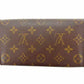 LOUIS VUITTON Long Wallet Purse M61725 Brown Pochette Porto MonÃ©credi