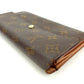 LOUIS VUITTON Long Wallet Purse M61725 Brown Pochette Porto MonÃ©credi