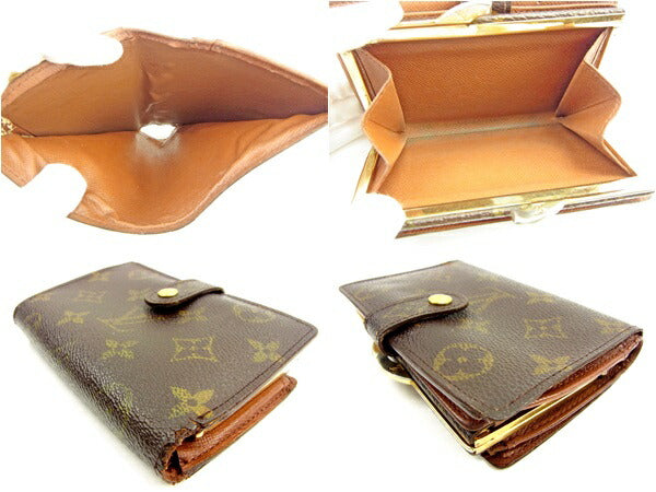 LOUIS VUITTON Bifold Wallet M61663 Brown Portonevie Vienova