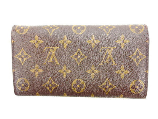 LOUIS VUITTON Long Wallet Purse M61725 Monogram canvas Brown Pochette Porto MonÃ©credi