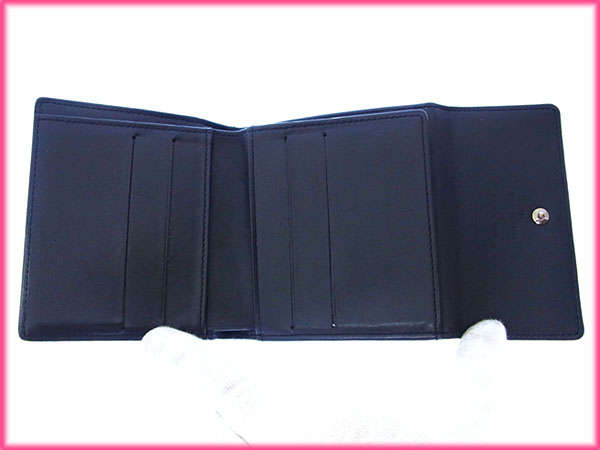 LOUIS VUITTON Bifold Wallet M65112 black Porte Monnaie Billets Cartes Credit