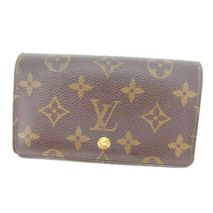 LOUIS VUITTON Long Wallet Purse M61730 PVCx leather Brown Portonebi Tresol