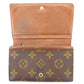 LOUIS VUITTON Long Wallet Purse M61730 PVCx leather Brown Portonebi Tresol