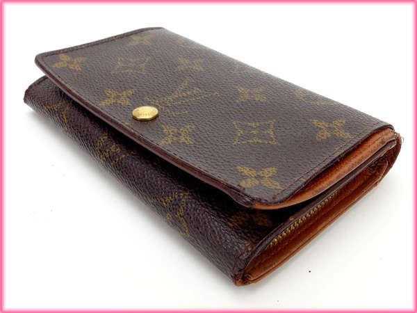 LOUIS VUITTON Long Wallet Purse M61730 Brown Portonebi Tresol