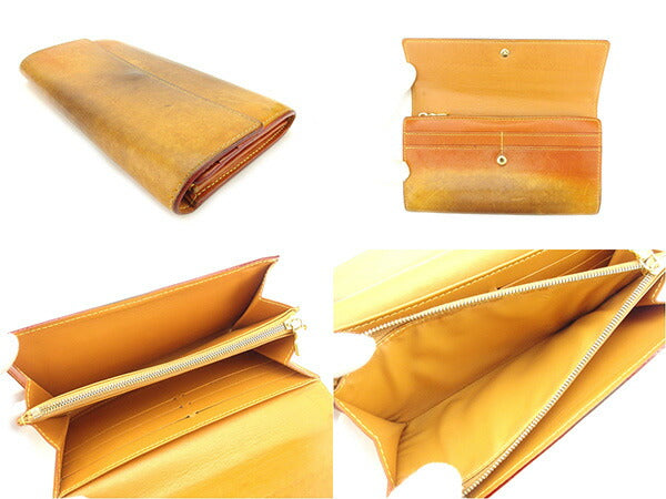 LOUIS VUITTON Long Wallet Purse M85039 caramel Portefeuille Sarah