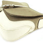 GUCCI Shoulder Bag Beige Brown White Silver