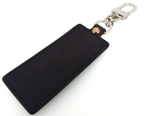 LOUIS VUITTON Key ring M85379 Black Silver Porto Crefortune