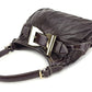 GUCCI Shoulder Bag 189885 Dark brown x gold