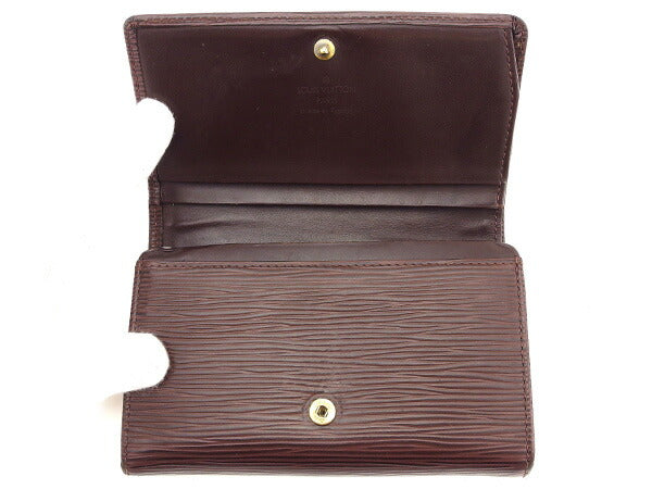LOUIS VUITTON Long Wallet Purse M6350D mocha brown) Portonebi Tresol