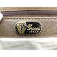 GUCCI Handbag Brown Gold Silver Old Gucci with pouch and mirror
