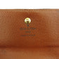 LOUIS VUITTON Bifold Wallet M61652 Brown beige gold Porte Monnaie Billets Cartes Credit