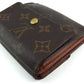 LOUIS VUITTON Bifold Wallet M61652 Brown beige gold Porte Monnaie Billets Cartes Credit