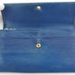 LOUIS VUITTON Long Wallet Purse M63575 Blue gold Pochette Porto MonÃ©credi