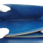 LOUIS VUITTON Long Wallet Purse M63575 Blue gold Pochette Porto MonÃ©credi