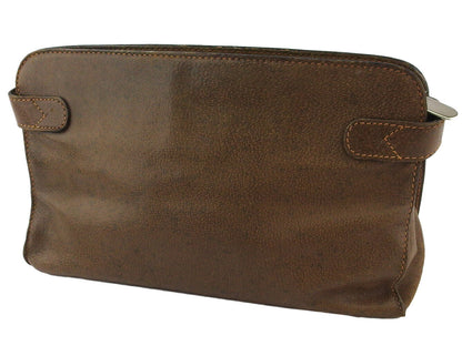 GUCCI Clutch bag Brown Silver Gold Old Gucci
