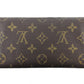 LOUIS VUITTON Long Wallet Purse M61724 Brown beige gold Pochette Porto MonÃ©credi