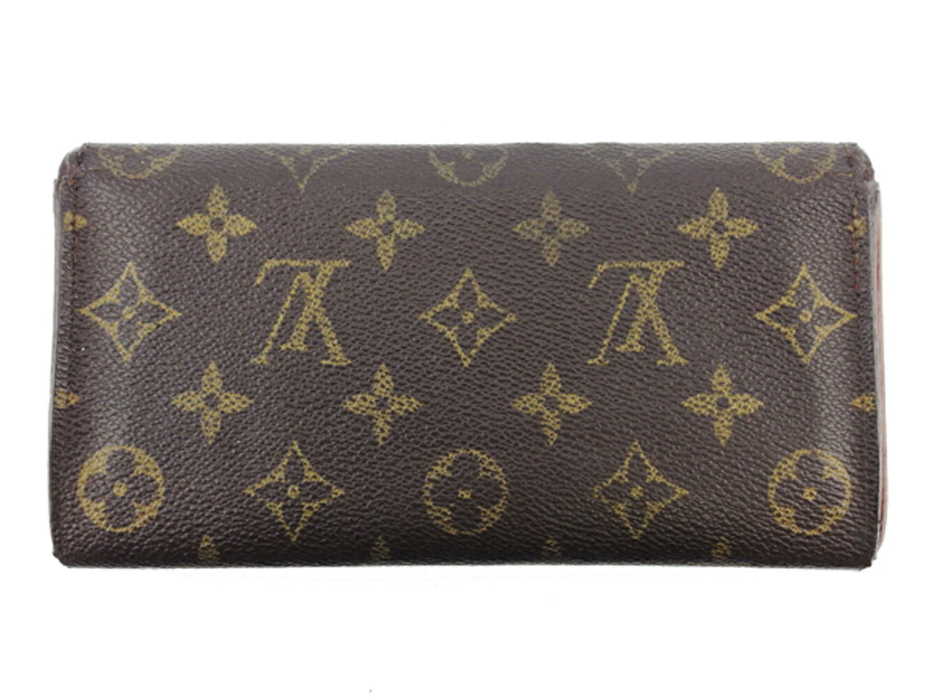LOUIS VUITTON Long Wallet Purse M61724 Brown beige gold Pochette Porto MonÃ©credi