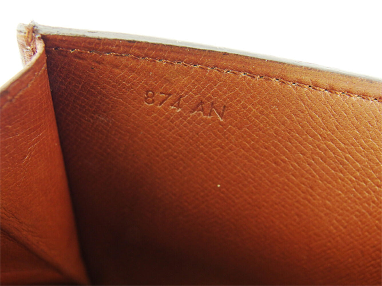 LOUIS VUITTON Long Wallet Purse M61724 Brown beige gold Pochette Porto MonÃ©credi