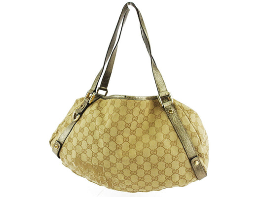 GUCCI Tote Bag 130736 Beige Gold type