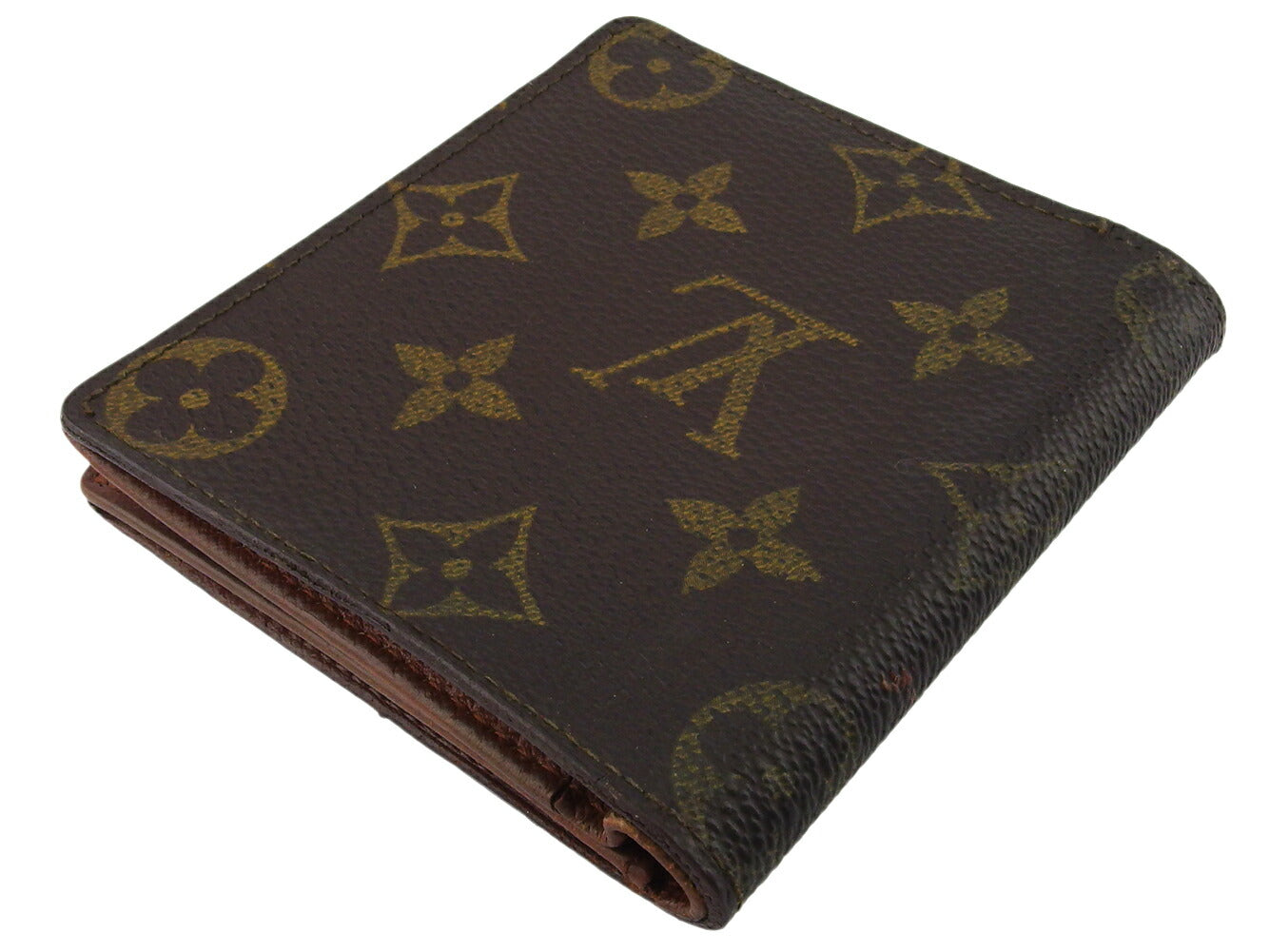 LOUIS VUITTON Bill Compartment M60905 Brown beige Porte Billets cult blue