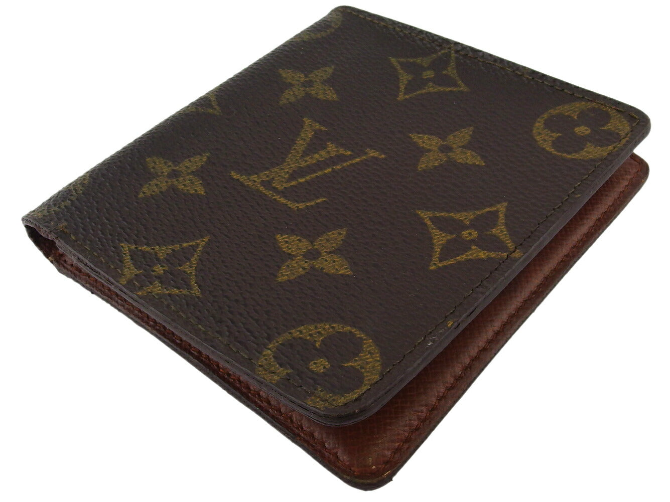LOUIS VUITTON Bill Compartment M60905 Brown beige Porte Billets cult blue