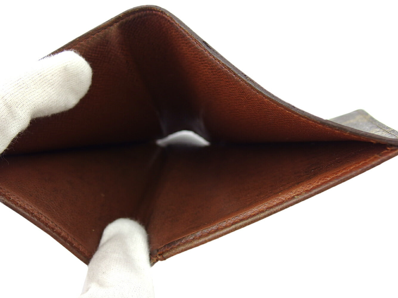 LOUIS VUITTON Bill Compartment M60905 Brown beige Porte Billets cult blue
